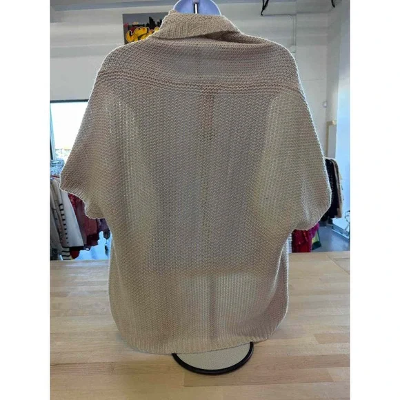 Ann Taylor Size S Beige Knit Cardigan - Picture 2 of 3